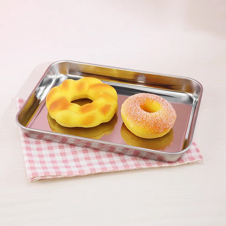 Wholesale custom logo hotel buffet stainless steel metal serving fppd food tray  .jpg