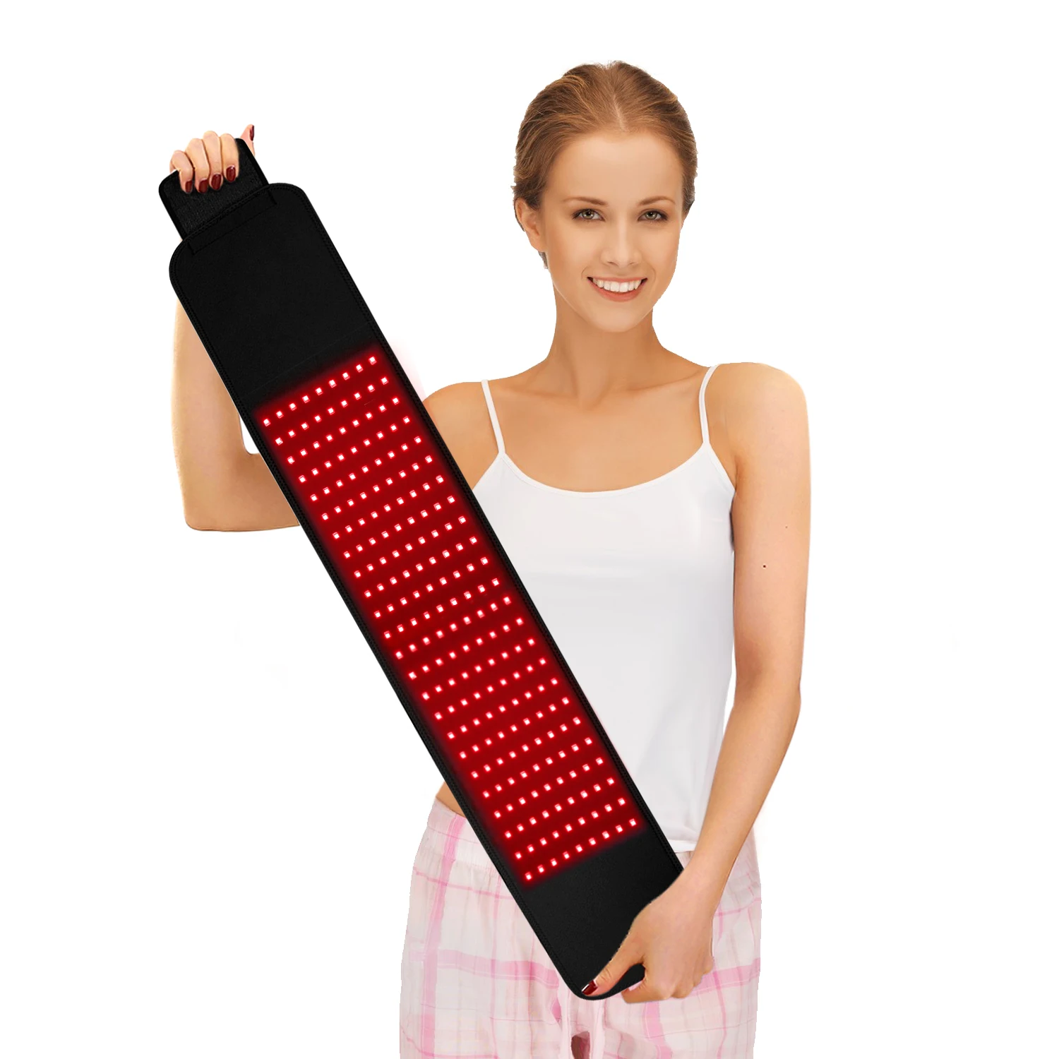 

DGYAO 2022 Infrared & Red Light Therapy Device Wearable Led Therapy Pad Wrap for Back Muscle Pain Relief Red Light Therapy Belt, Black