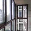 Design Office Aluminum Profile Roller Shutter Safety Stamped Sliding Window With Laminated Glass
