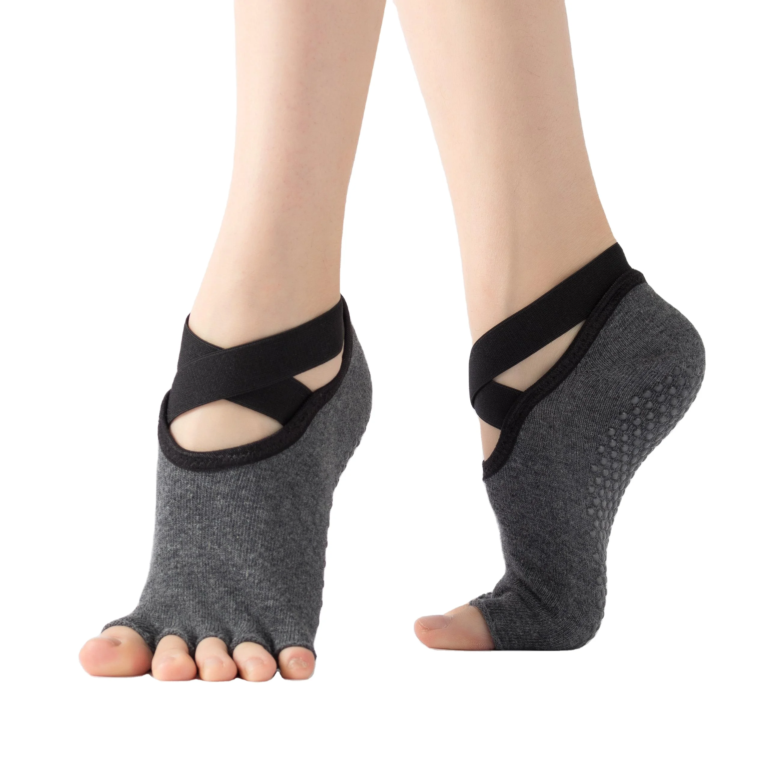 

Non Slip Yoga Pilates Grip Toe Socks with Grips