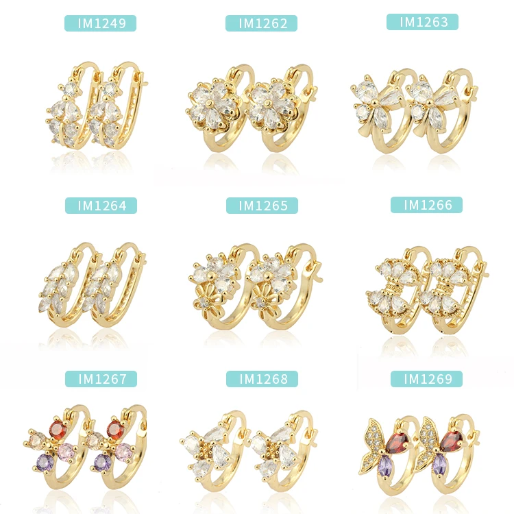 

IPMIN 2020 fashion jewelry earrings gold plated latest nice design women earrings