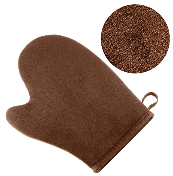 

New Arrival Ultra Soft Tanning Glove Self Tanner Brown Self Tanning Mitt Applicator With Thumb, Pink, black