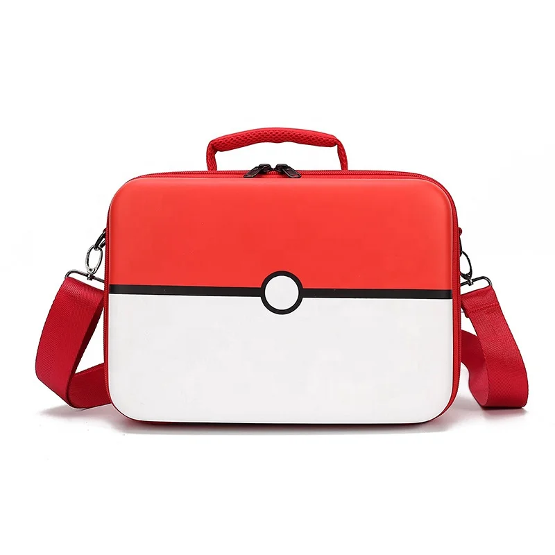 

2020 New Switch Storage Bag Elf Ball Large Capacity Travel EVA Accessories Case For Nintendo Switch, Red and white