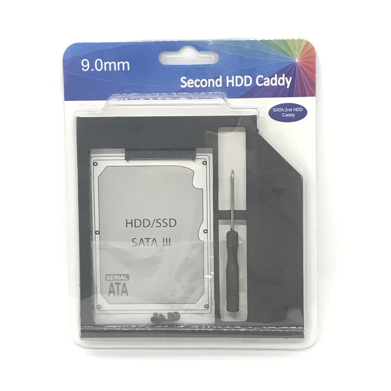 

Hard Drive Caddy Plastic SATA Optical bay Stock hdd caddy 9.0 mm