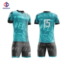 

Custom sublimation polyester dry fit team youth soccer wear jersey uniform kits for sale