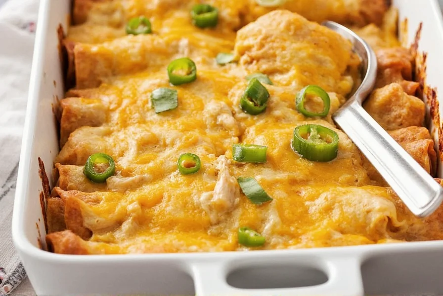 Authentic Chicken Green Chili Enchiladas Recipe