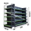 Black Single-sided retail/store gondola shelving Display Stand unit