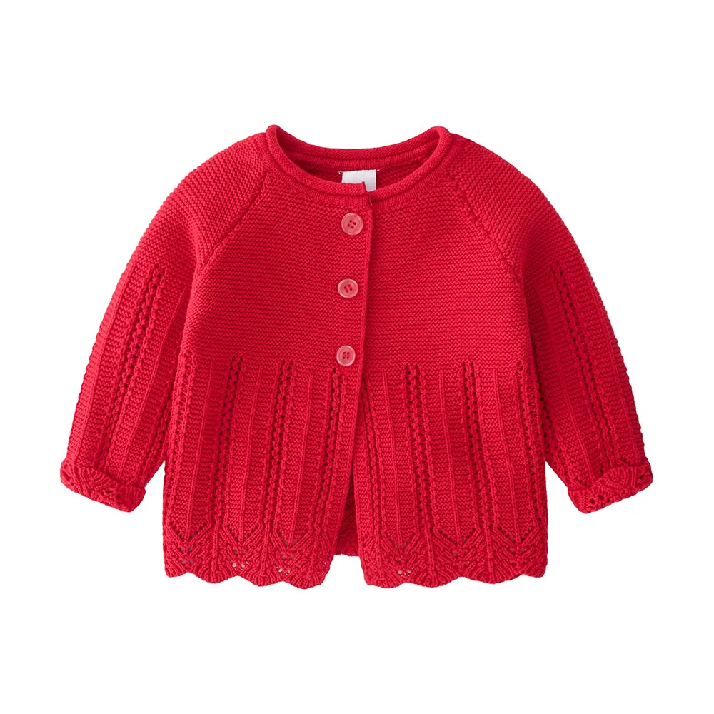 

new stylish design autumn winter cute lovely Comfortable Solid color baby girls sweater cardigans, Customized color