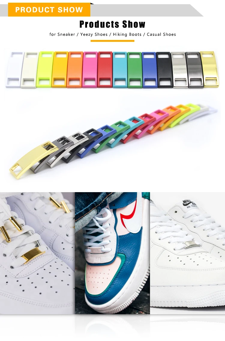 Custom Engrave Logo Style Shoelace Charms Buckle Set Zinc Alloy Sneakers Accessories Metal Afl
