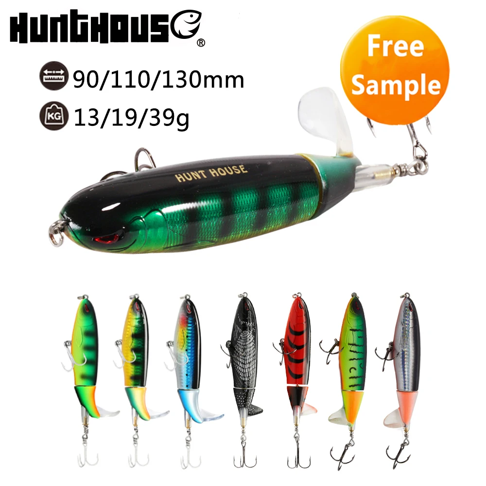 

Hunthouse Effect Body with Sound Fishing Hard Lure Long Minnow Lure, Vavious colors