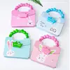 Cute handle notebook for girls with password lock
