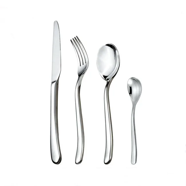 

Long Handle Utemsil Set Creative Cutlery Silverware 304 Stainless Steel Flatware Sets Hotel Dinnerware Sets, Silvery/customlized