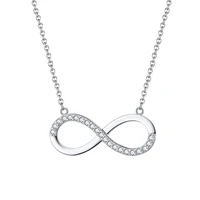 

RINNTIN SN192 fashion accessories women 925 sterling silver Infinite necklace jewelry