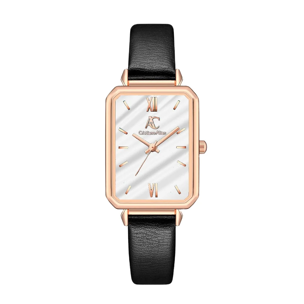

Cristiano aillen quartz watch small green watch rectangular Valentine's Day gift British jewelry women's Watch