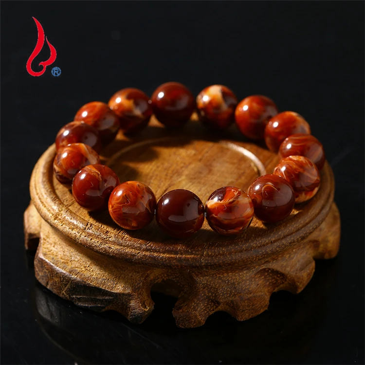 
Lan Guang Jewelry Natural Lava Stone Energy Colorful Buddha Beads Bracelet Wholesale 