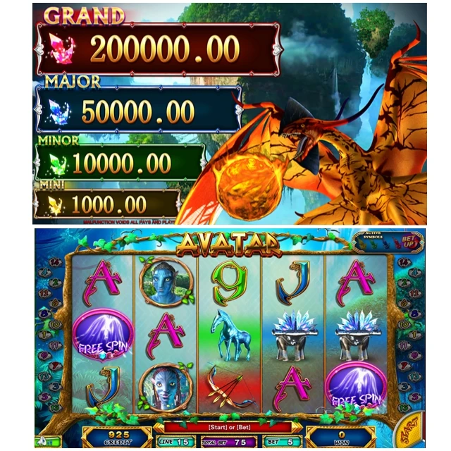 

Stock lowest 85% Avatar slot game board, Black