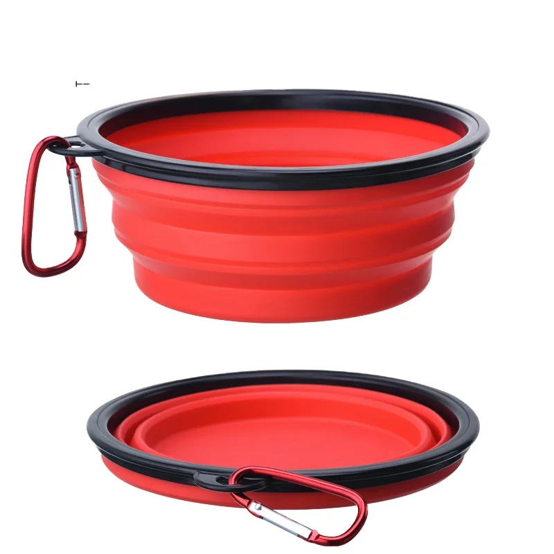 

Hot Sale High Quality Wholesale Dog Bowls Silicone Foldable Pet Bowl, Optional