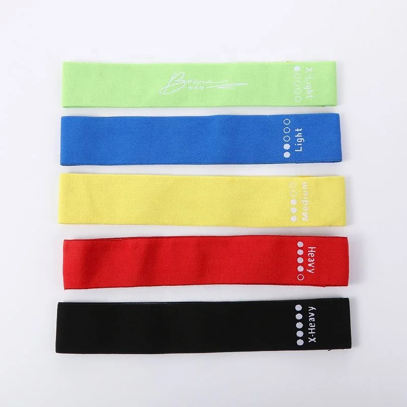 

Home Workout Exercise Stretch Fitness Fabric Band, Green, blue, yellow, red, black