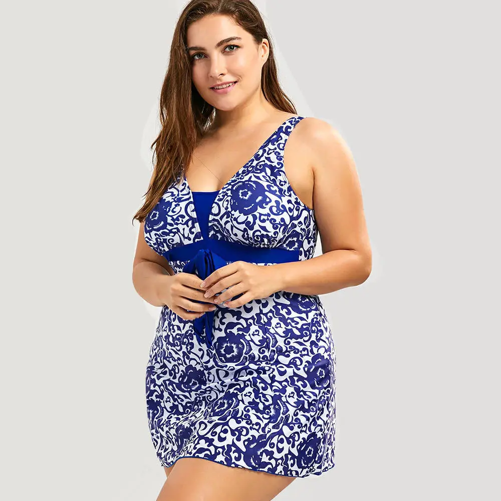 

INYoga Plus Size Custom Swimsuits For Women 2021 One Piece Floral Bikini