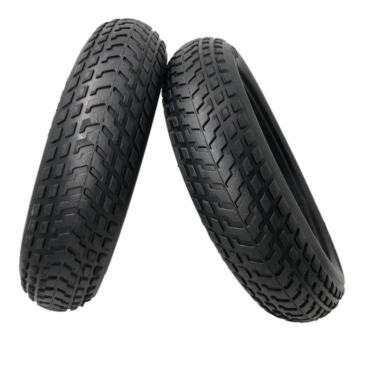 

Semi- vocuumb 8.5 inch solid tire 8x1/2 solid explosion proof and wear resistant rubber honeycomb tyres for city riding, Black