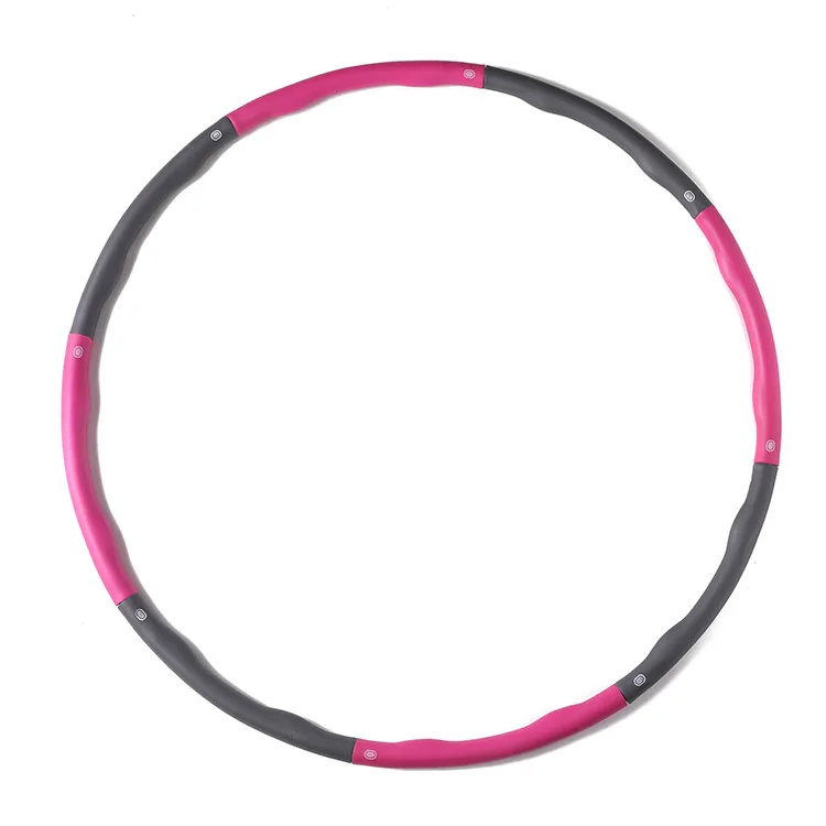 

8 or 7 or 6 Section Detachable Premium Quality and Soft Foam Hula Wholesale Hula Fitness Gym Detachable Hoop, Optional