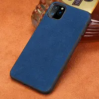 

wholesale High quality alcan tara suede back phone case anti-Fingerprints durable case for iPhone xsmax/78plus/11promax