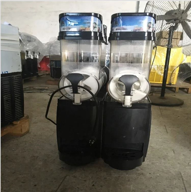 Commercial Electric 2 bowl Slush maker Machine l smoothie freezer with 2 tank   WT/8613824555378