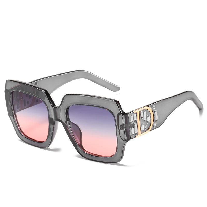 

New box fashion sunglasses 6919 European and American big box D sunglasses female cross-border trend Joker sunglasses