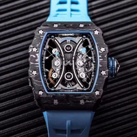 

Top luxury OEM KV watch richard miller ceramic RM53-01Carbon brazing models Tourbillon noob watch RM011 ceramic case Watch