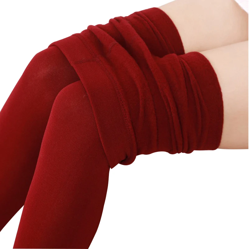 Fall Winter Thick lined Fleece Velvet Warm Slim Thin Women Leggings Multicolor Stretch Wholesale and Dropshipping Leggings