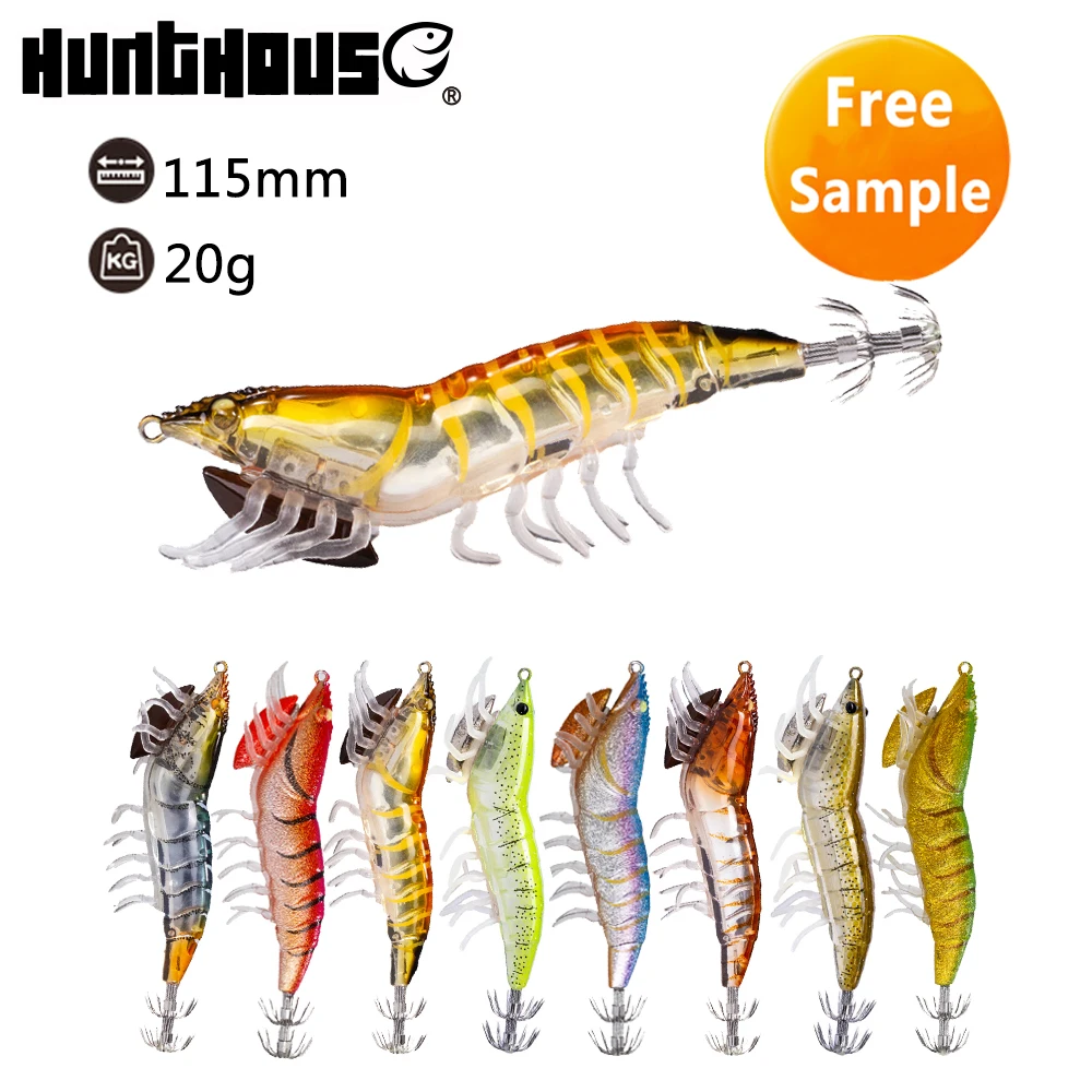 

115mm new 2018 fishing hard bait luminous squid jig EGI lure, 12 colors