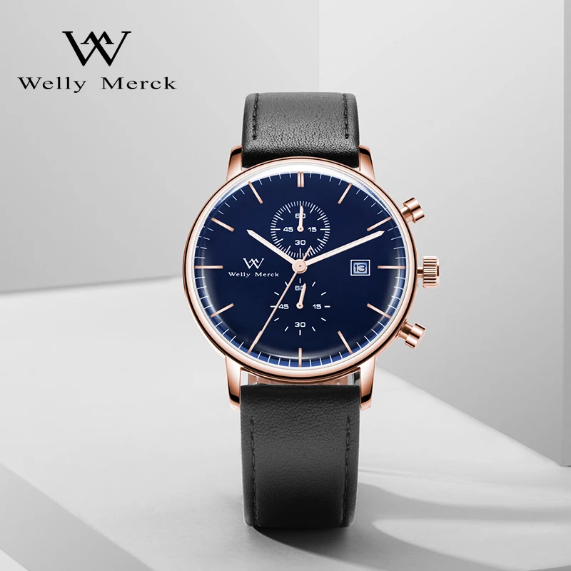 

Fashionable Waterproof Full Ceramic Wrist Watch, SW Movement Multifunction Chronograph Quartz Watch