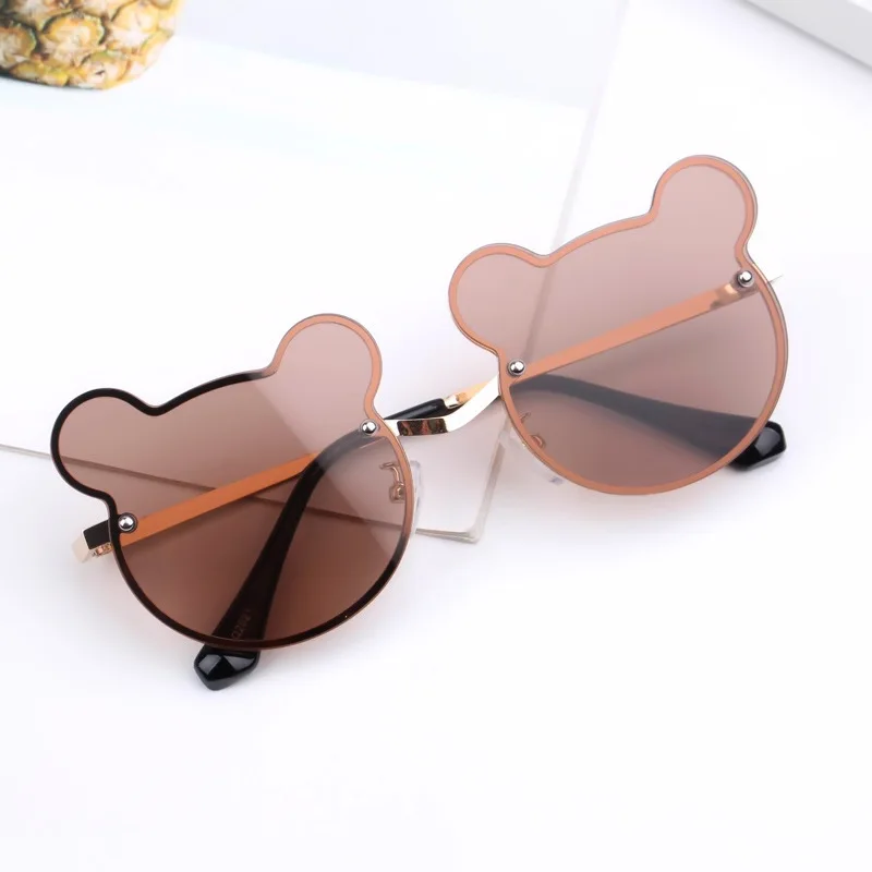 

Fashion Shades Kids Rimless Bear Shape Sun Glasses sunglasses 2021, 6 color