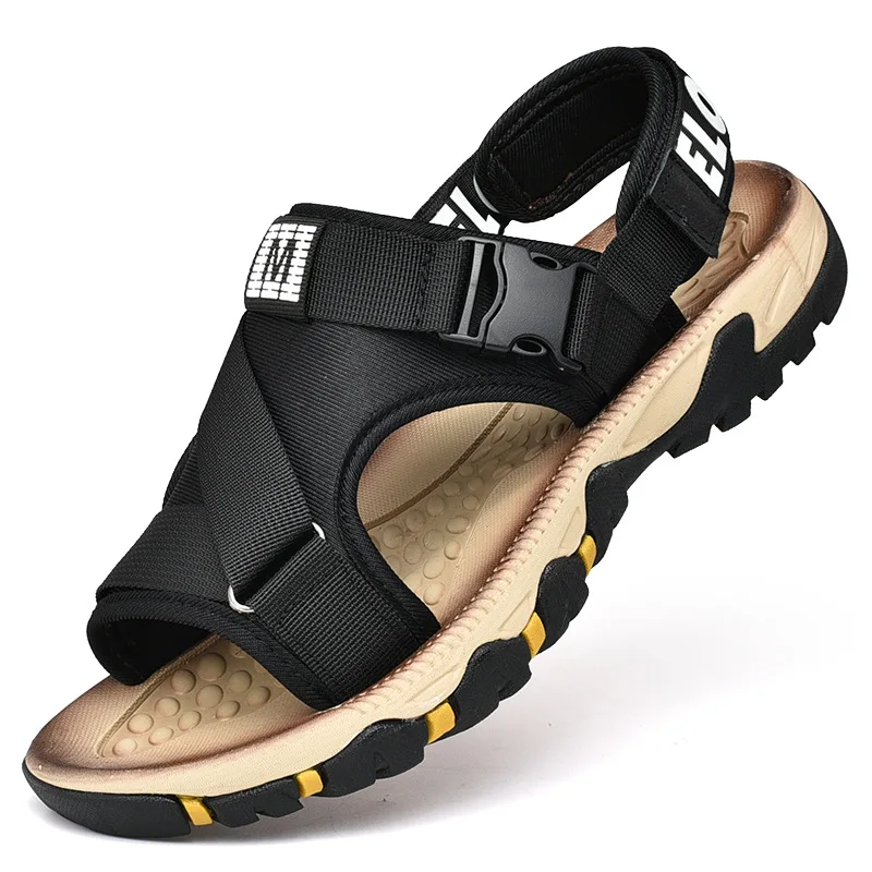 

Hook and loop summer men beach sandals with the best quality sandals