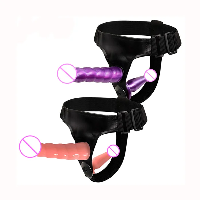 Hot Sale High Quality Sets Strap On Wearable Double Dildo For Woman Couples 