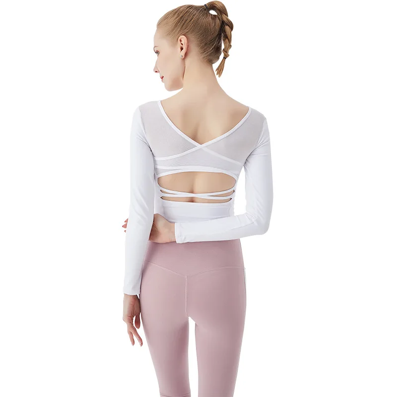 

2021 New Design Fast Delivery Fitness Gym Crop Tops T-Shirt Bodysuit Sexy Backless Sports Running Yoga Workout Clothes Women