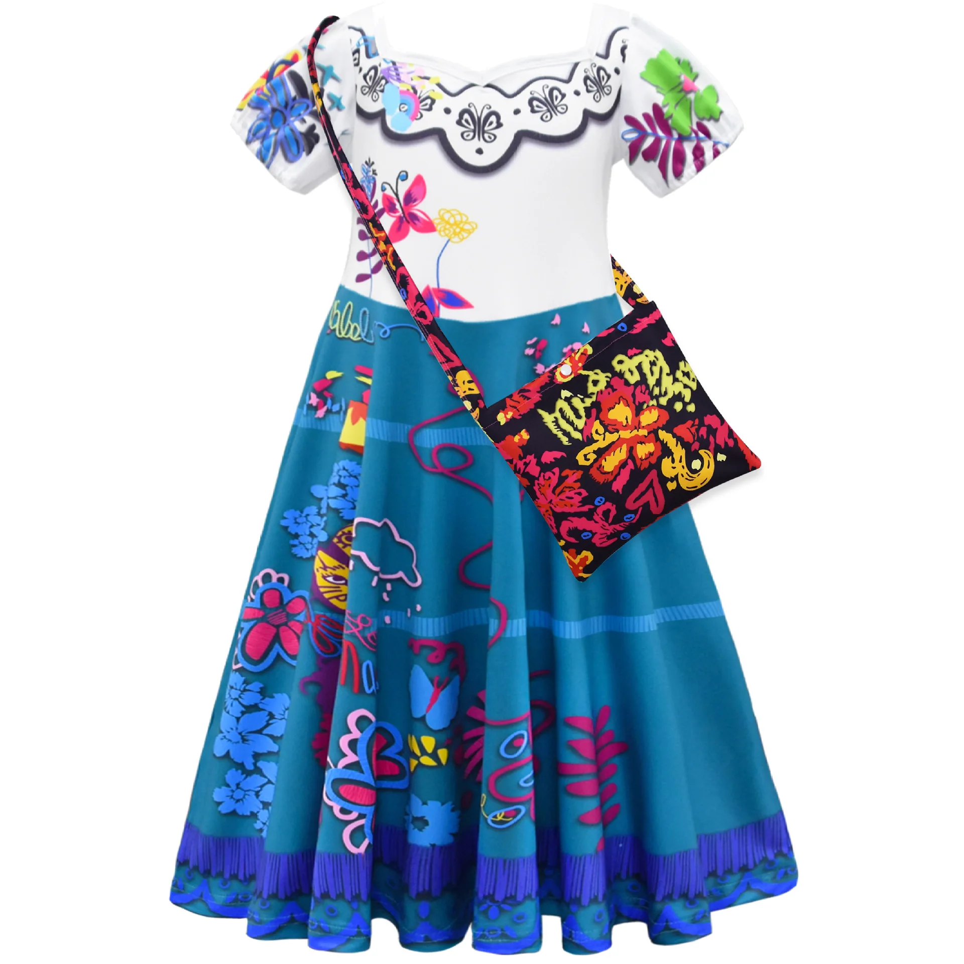 

Wholesale Princess Encanto Mirabel Costume Dress Party Birthday Cosplay Fancy Dress, Blue