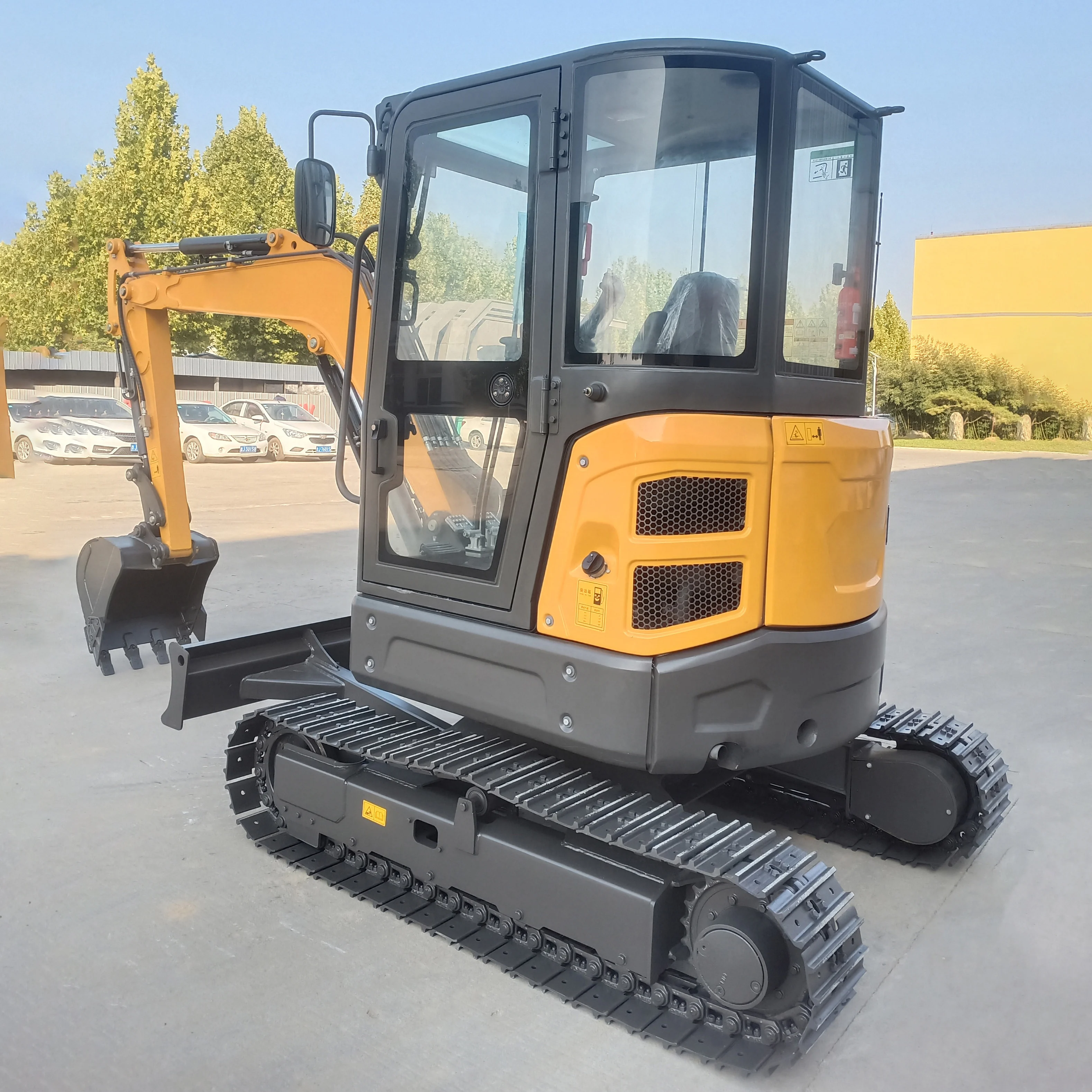 

New Technology EPA Euro 5 Hydraulic Crawler Digger Mini Excavator 3.5 Ton Mini Digger with rubber track For Sale