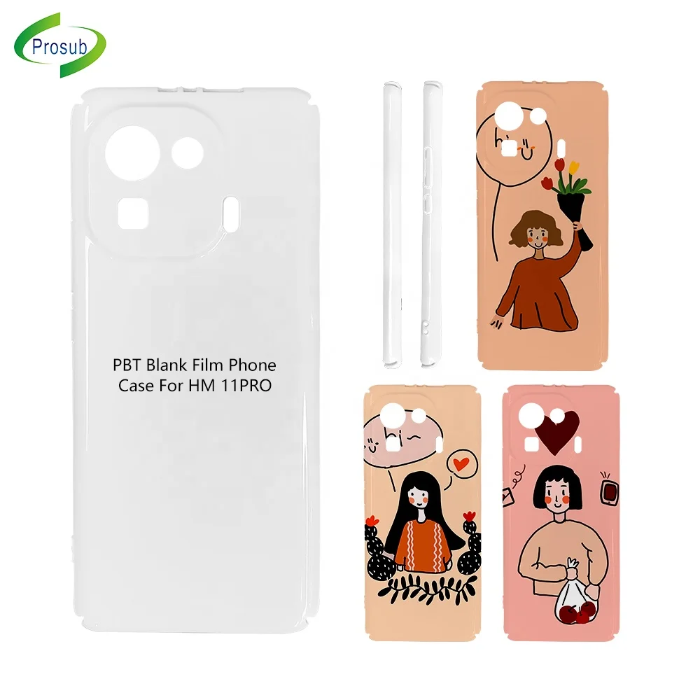 

Prosub Sublimation Cell Mobile Phone Case For Redmi 11 Pro 3D PBT Blank Full Edge Shockproof Custom Print Phone Cover