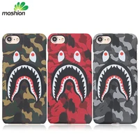 

Hot sales Cool Fashion Hard PC phone cases Bape Shark Phone Case for iPhone 6s 7 8plus X / Xr / Xs max Fluorescent Cover