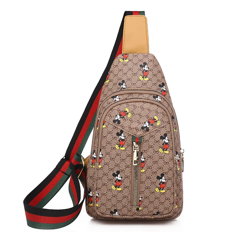 

Waterproof customized ladies chest bag women cross body sling bags, Khaki