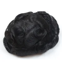 

Hot selling Human hair material and remy hair grade 100% human hair toupee for men