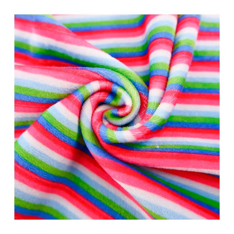 

Wholesale Best Price Digital Print Polyester Spandex Velvet Fabric Cut Pieces Textile For Headband