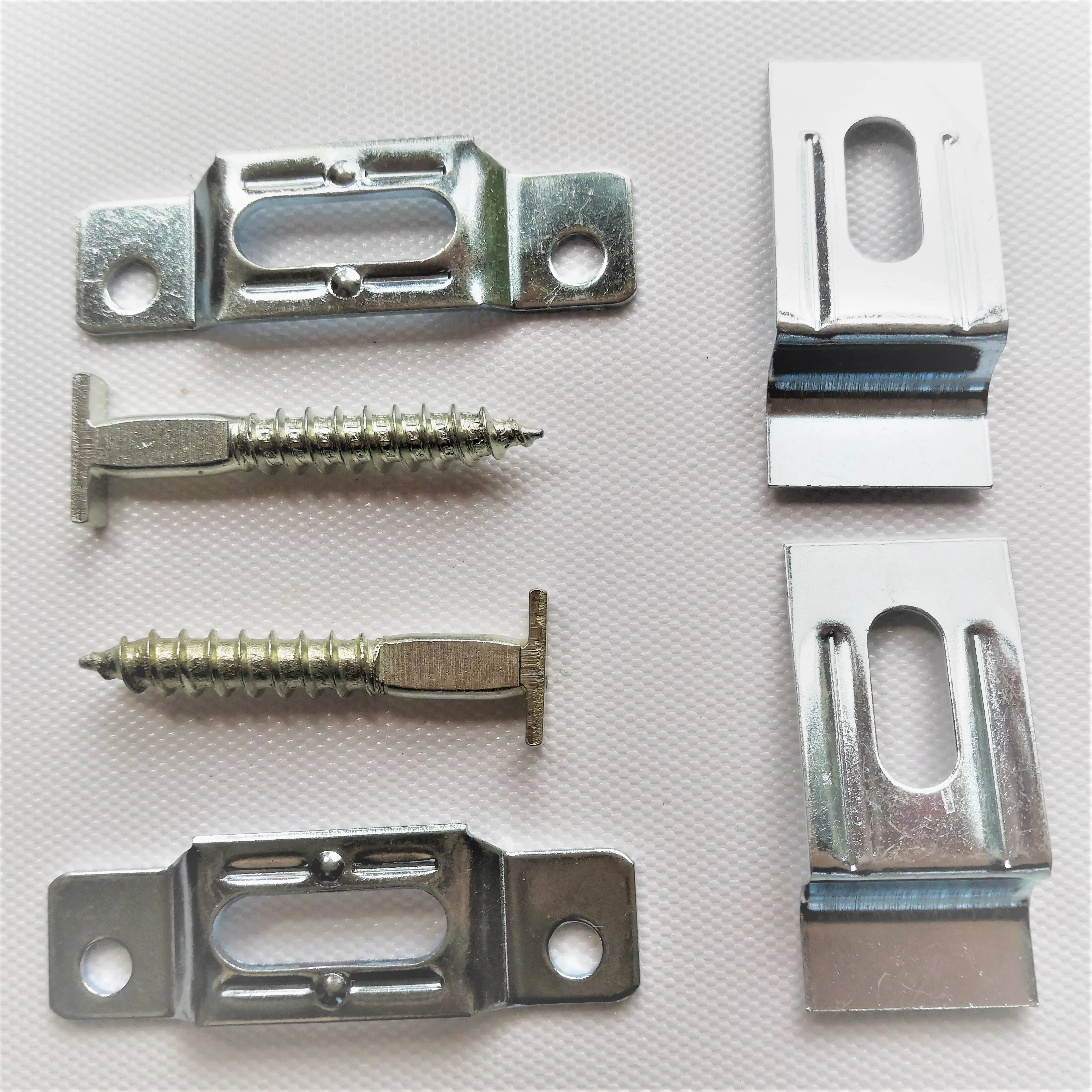 
T-Lock security hangers locking hardware set for wood or aluminum picture frames 