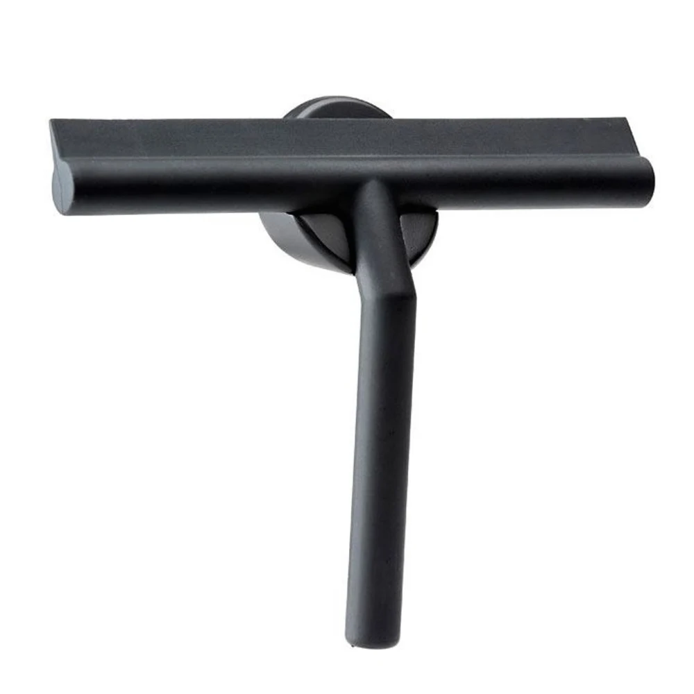 

Hot Sell Black Silicone Shower Wipers with magnetic 3M holders, Black or light gray