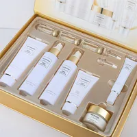 

OEM MSDS 9 Pcs Korean Face Care Hydrating Anti wrinkle Moisturizing Nicotinamide Whitening Skin Care Gift Set