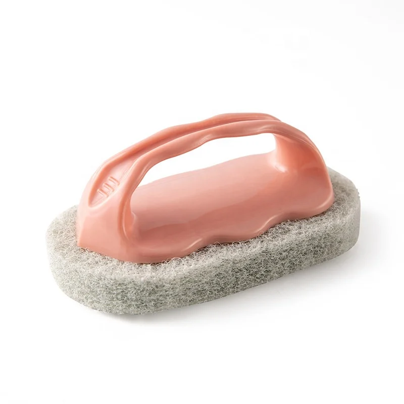 

Magic Sponge Tile Brush With Handle Kitchen Magic Decontamination Brush Does Not Hurt The Pot Strong Cleaning Brush