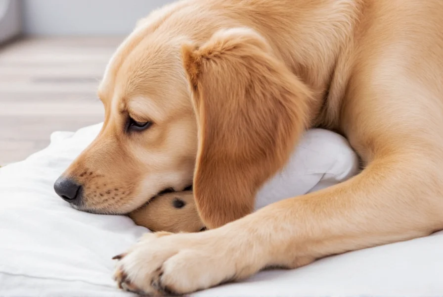 Dog owner measuring ginger powder into dog food