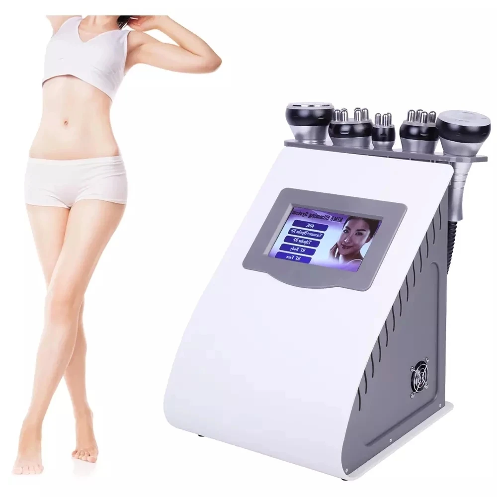 

5 in 1 Vacuum Lipo Ultrasonic Cavitation Radio Frequency Multipolar RF Body Slimming Machine Skin Lifting Tighten Anti-Wrink