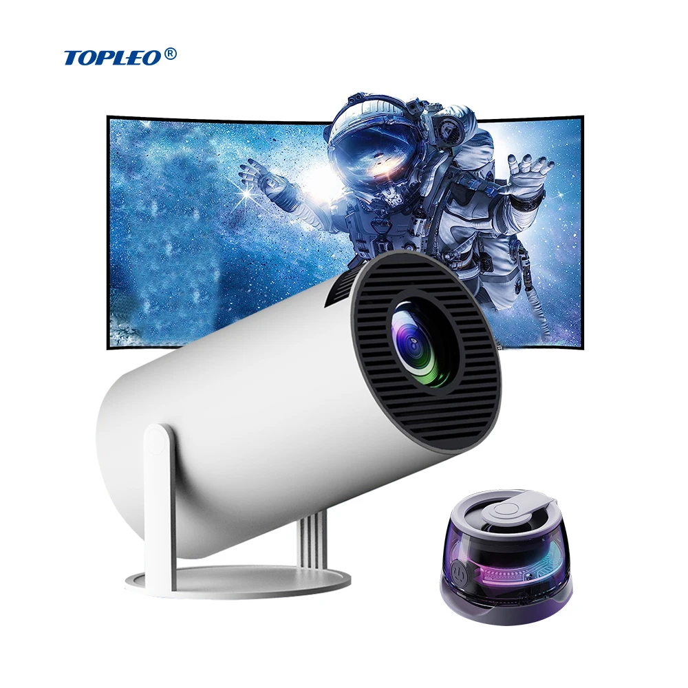Topleo Mini-Heimkino-Beamer, 120 ANSI-Lumen, Android 11